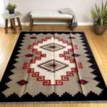 002- Modern Style Navajo Wool Kilim Rug